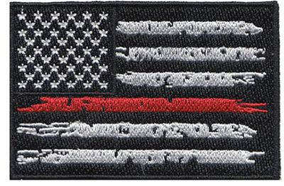 US Flag - Thin Red Line Custom Patch